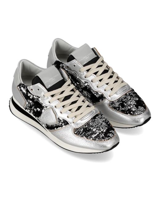 Philippe Model Gray Sneakers