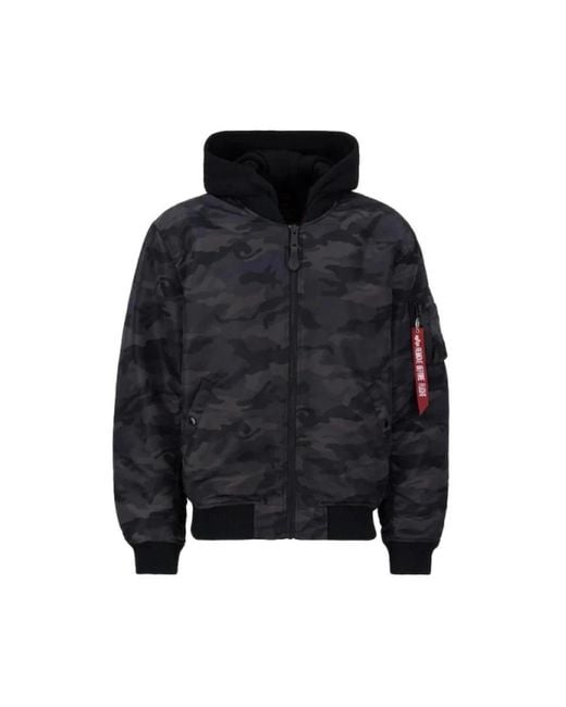Alpha Industries Stilvolle Bomber & Flight Jacken Kollektion in Blue für Herren