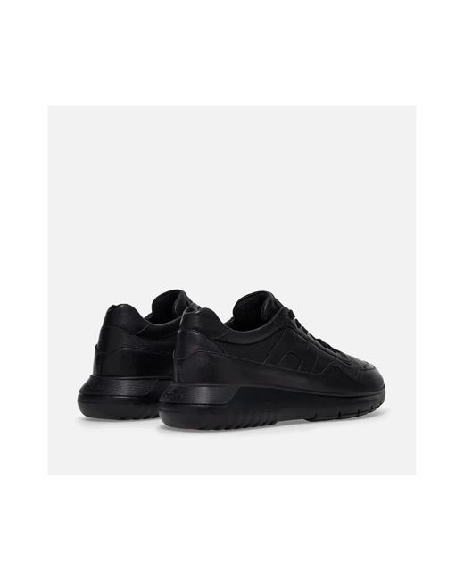 Hogan Schoenen ,Zwart ,Leer Interactive 3 Sneakers in het Black voor heren