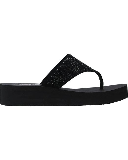 Stone candy flip flops ciabatte di Skechers in Black