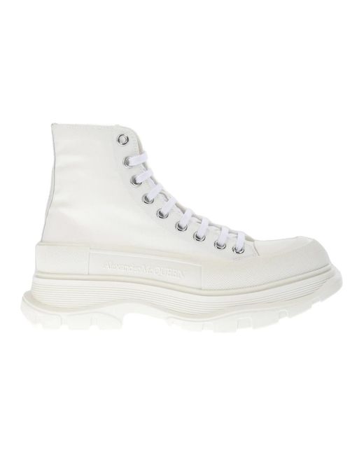 Alexander McQueen White Moderne high sneakers