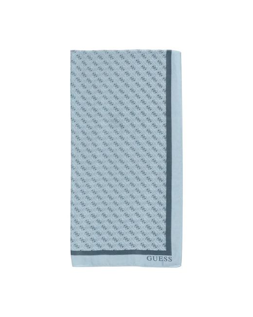 Guess Geprinte Polyester Sjaal in het Blue