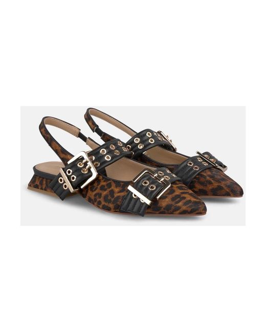 Alma En Pena. Brown Ballerina Shoes