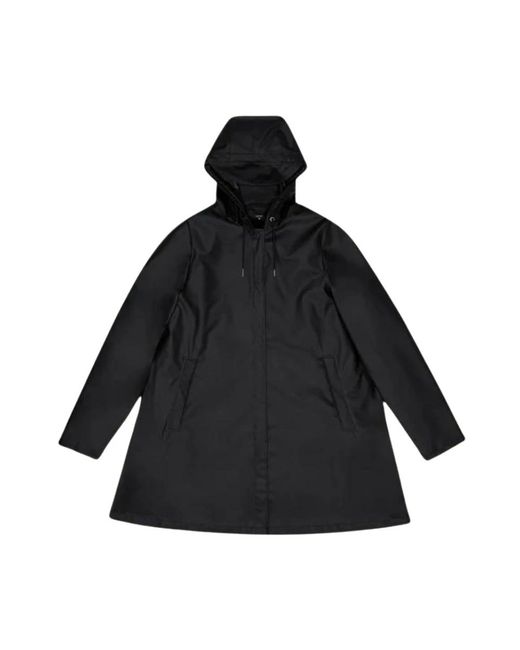 Rains Black Rain Jackets