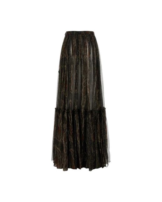 Saint Laurent Black Maxi Skirts