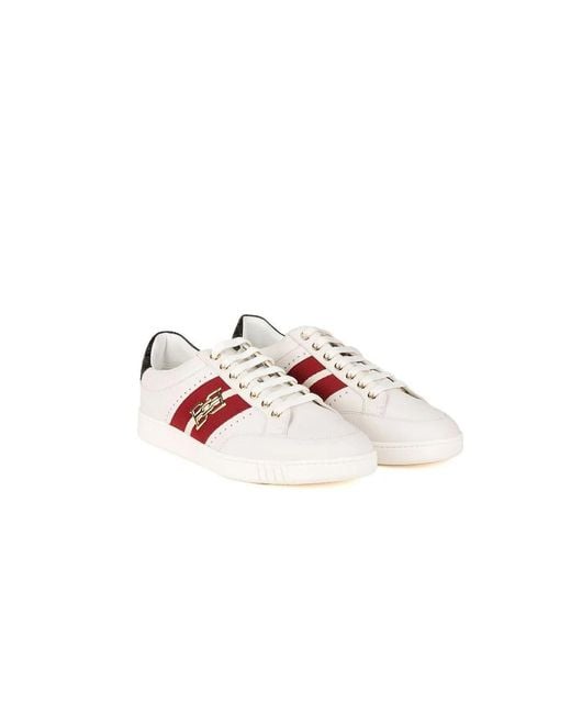 Bally Ledersneaker in Pink für Herren