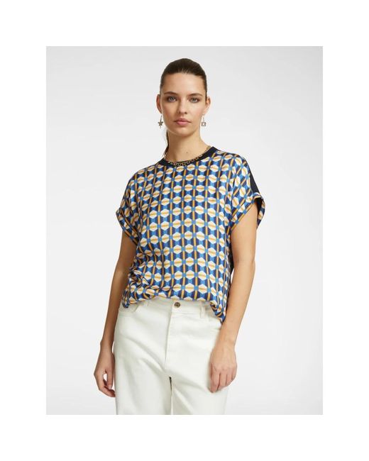 Elena Miro T-Shirts in het Blue