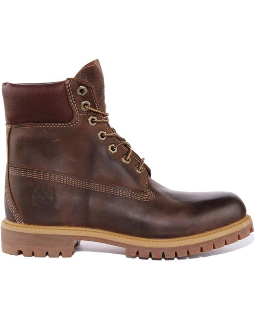Timberland Brown Lace-Up Boots for men