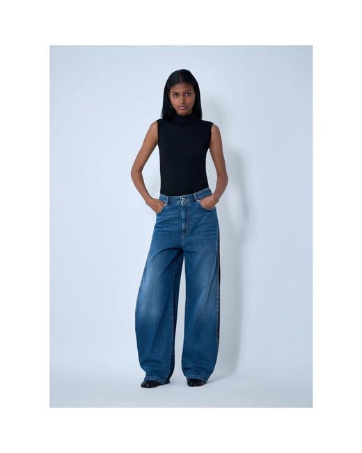 Sportmax Blue Wide Jeans