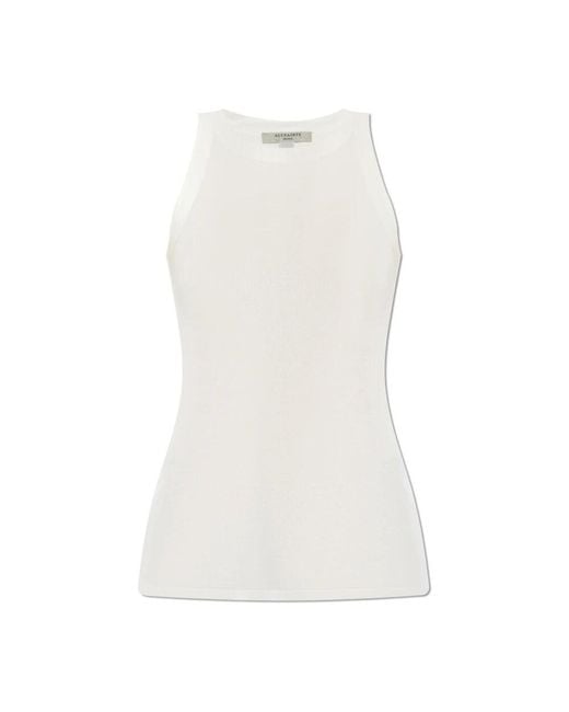 AllSaints White Sleeveless Tops