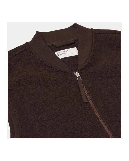 Vests Universal Works de hombre de color Brown