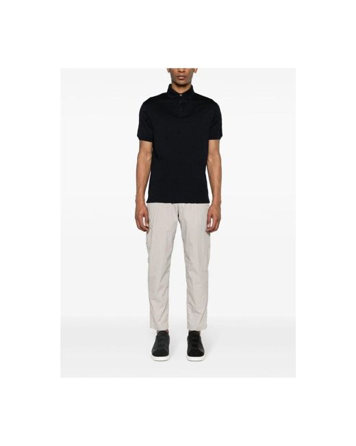Emporio Armani Black Polo Shirts for men