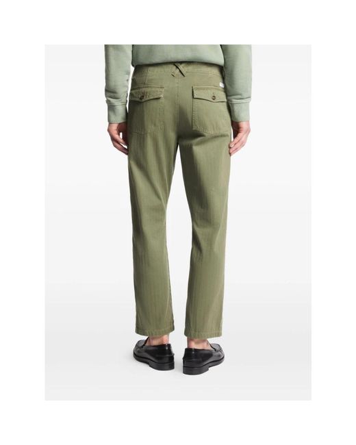 Fay Green Straight Trousers for men
