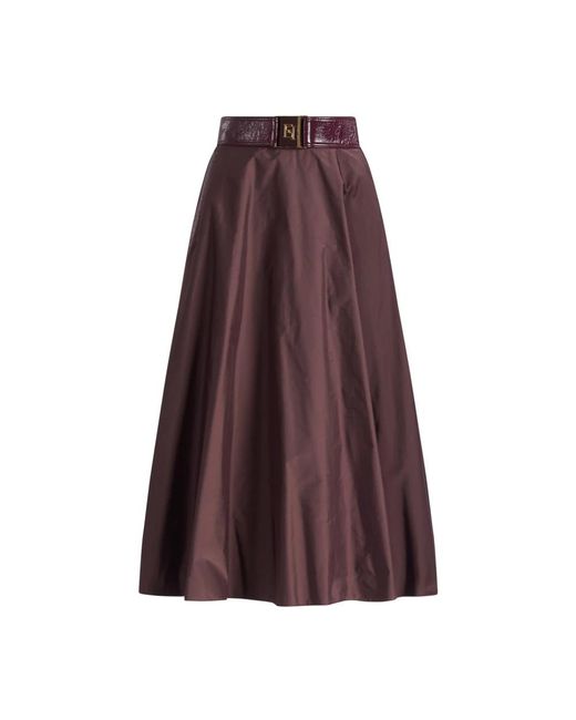 Elisabetta Franchi Midi Skirts in het Brown