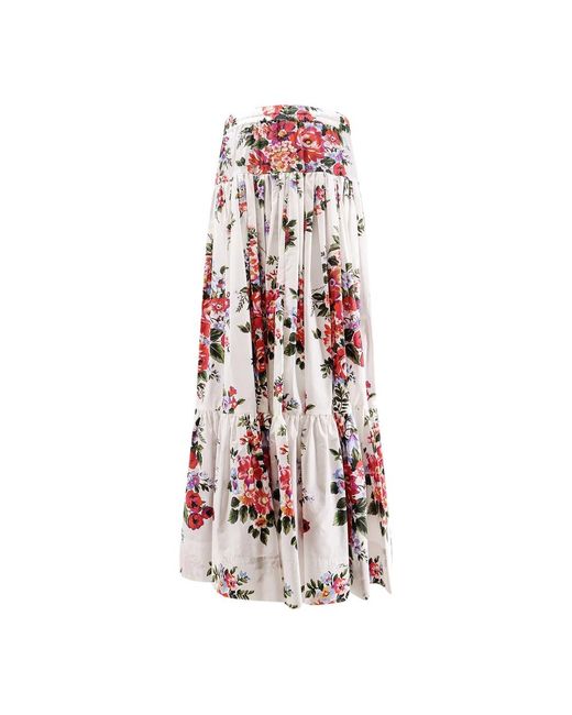 Dolce & Gabbana Red Maxi Skirts