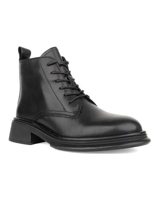 Linda Baumann Black Lace-Up Boots