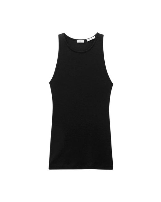 BITE STUDIOS Tops ,Zwart ,Wol Fijne Wollen Tanktop in het Black