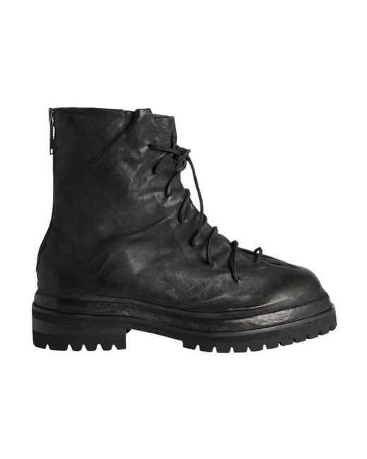 424 Black Lace-Up Boots for men