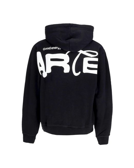 Arte' Hoodies & Sweatvesten ,Zwart ,Katoen Zwarte Energy Hoodie Sweatshirt in het Blue voor heren