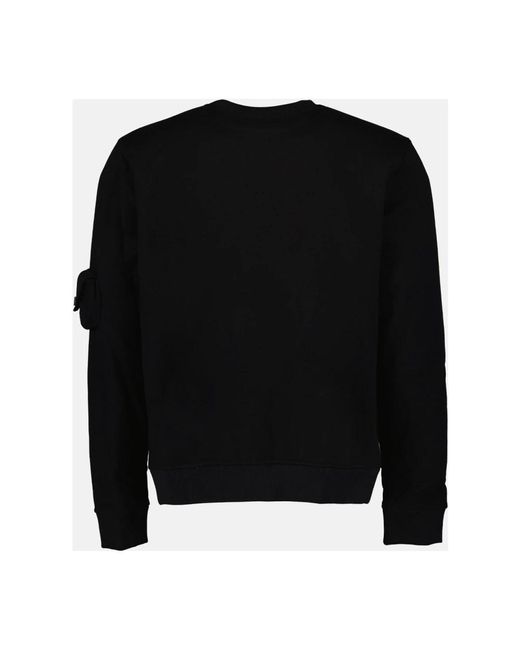 Fendi Sweatshirt mit rundhalsausschnitt und klappentasche in Black für Herren