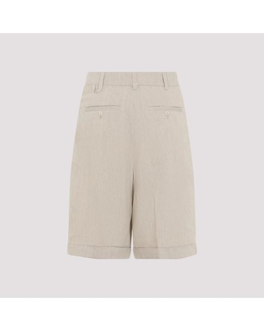 Jacquemus Natural Casual Shorts for men