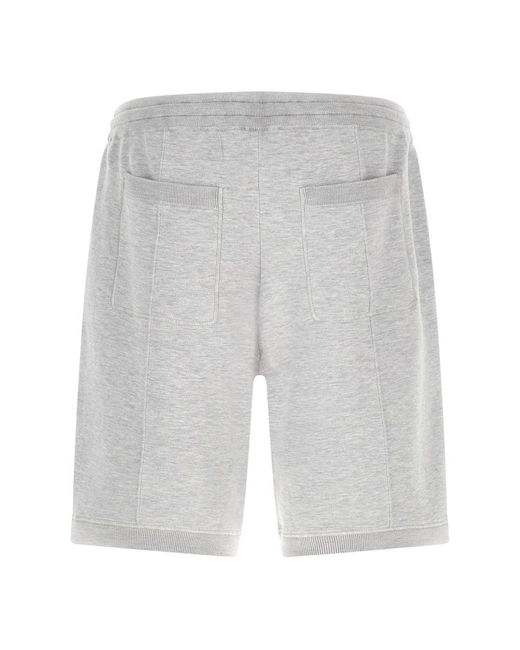 Brunello Cucinelli Gray Casual Shorts for men