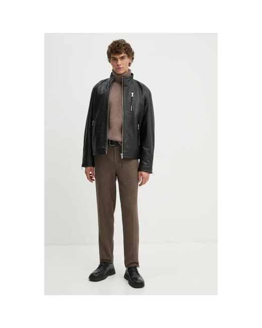 Leather Jackets Won Hundred de hombre de color Black