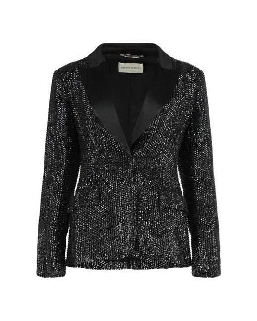 Alberta Ferretti Black Blazers