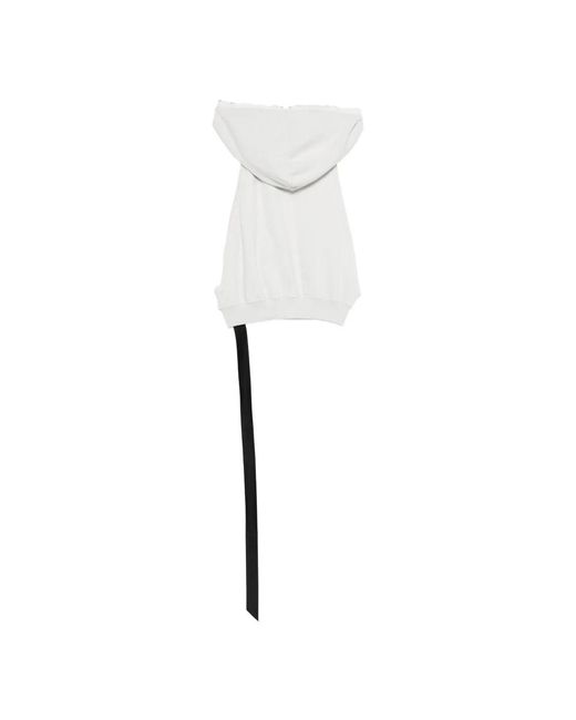 Rick Owens White Zip-Throughs