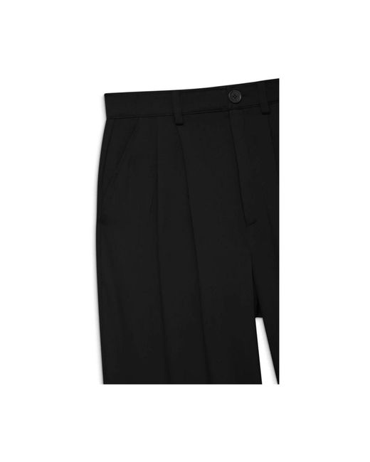 Anine Bing Carrie Straight-Leg Tailored Broeken in het Black