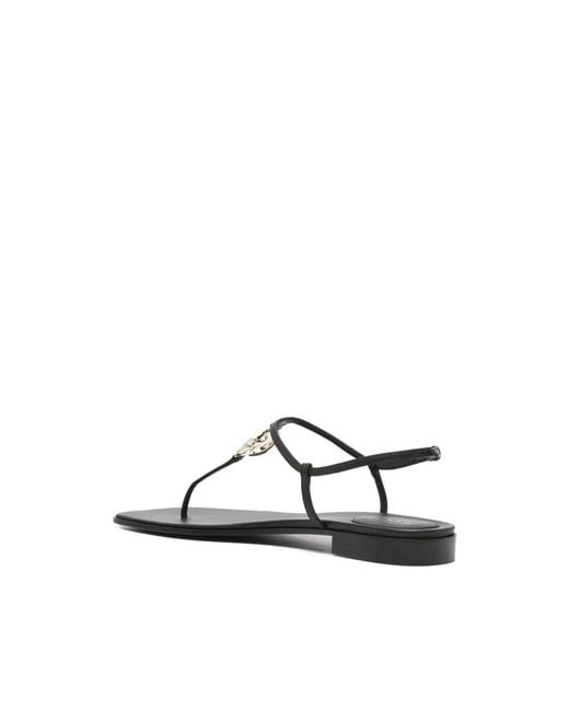 Gucci Black Flat Sandals