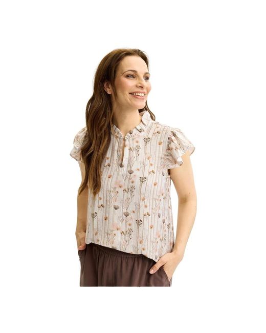 iN FRONT Blouses in het Natural