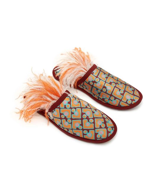 LaDoubleJ Brown Boudoir Pantoffeln