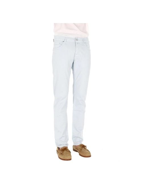 Jacob Cohen White Slim Fit Jeans for men