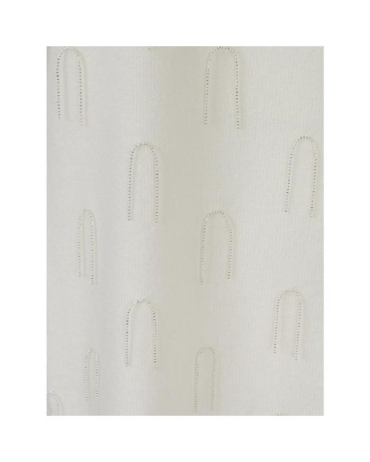 Fabiana Filippi White Round-Neck Knitwear