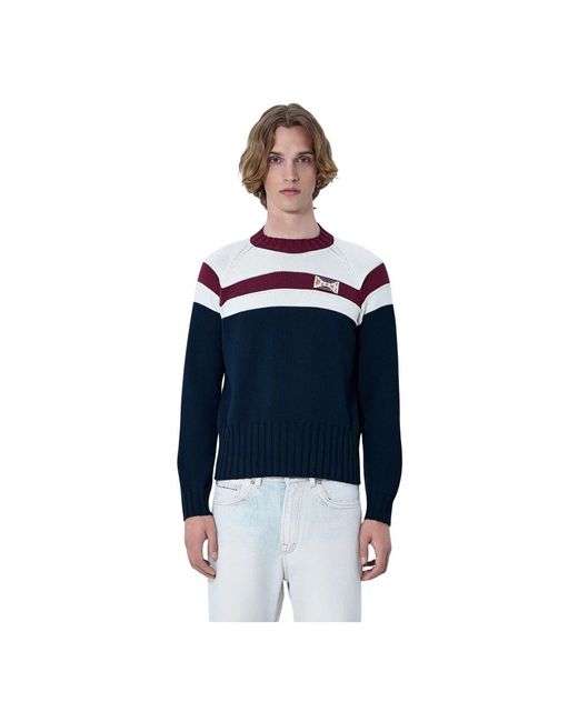 Marni Blue Round-Neck Knitwear for men