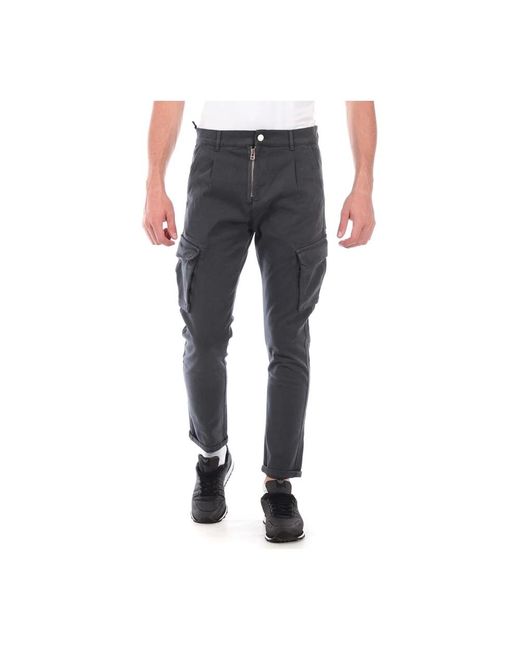 Daniele Alessandrini Blue Slim-Fit Trousers for men