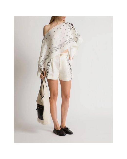 Alberta Ferretti Shorts in het White
