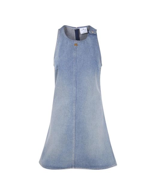 Courreges Blue Short Dresses