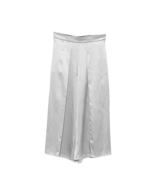 Eleventy Gray Cropped Trousers