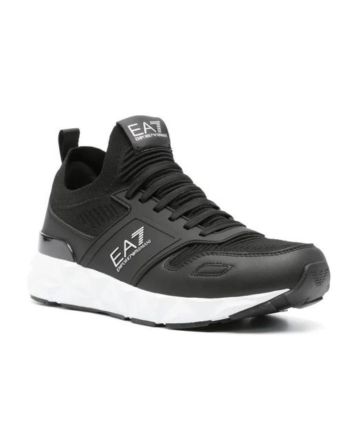 EA7 Black Sneakers for men