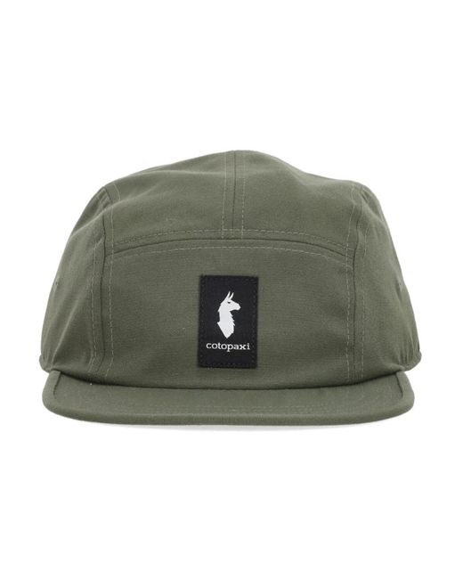 COTOPAXI Accessoires ,Groen ,Polyester Cada Dia 5-Panel Pet Met Platte Klep in het Green