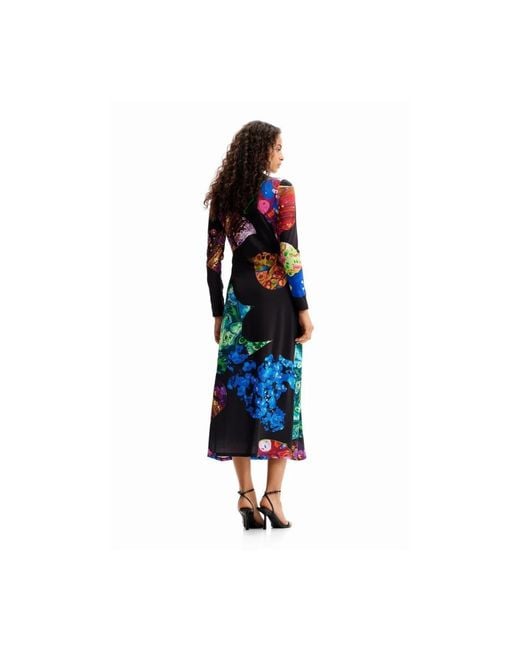 Desigual Midi Dresses in het Blue