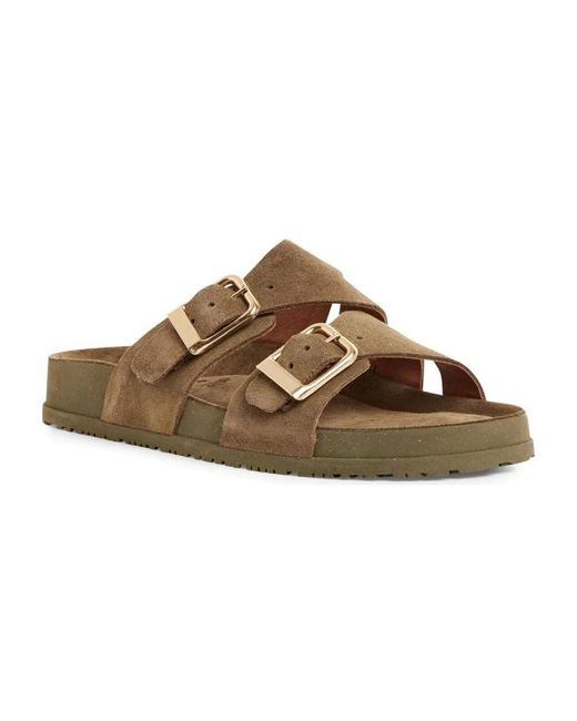 Tamaris Brown Sliders