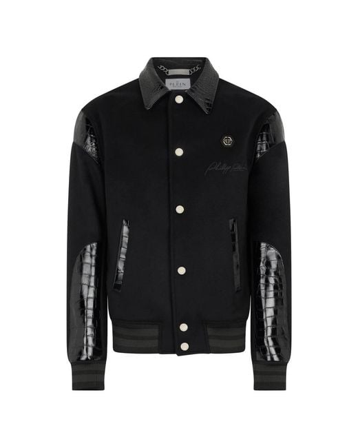 Bomber Jackets Philipp Plein de hombre de color Black