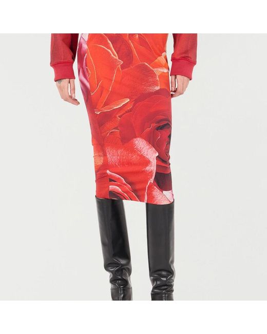 Midi Skirts Roberto Cavalli de color Red
