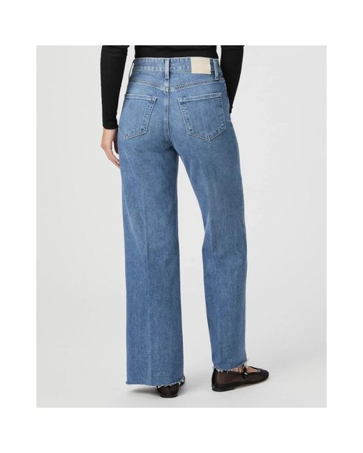 PAIGE Blue Straight Fit Jeans