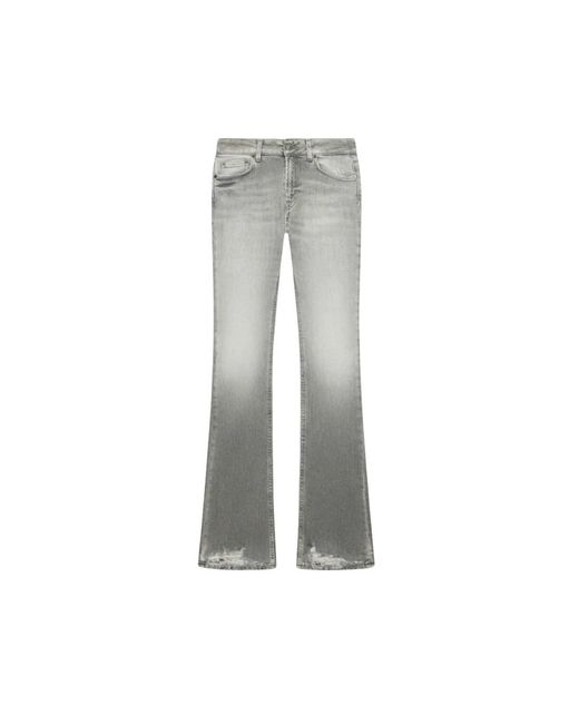 Dondup Gray Boot-Cut Jeans