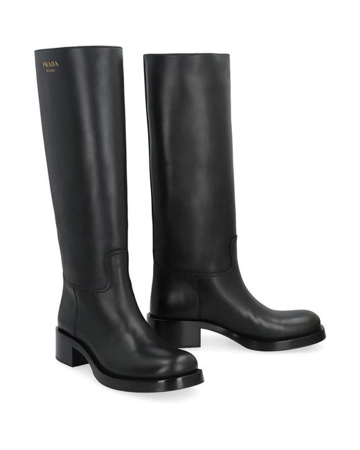Prada Black High Boots