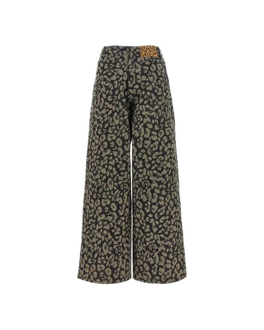 Alanui Gray Wide Jeans